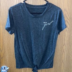 Get it, girl tie top